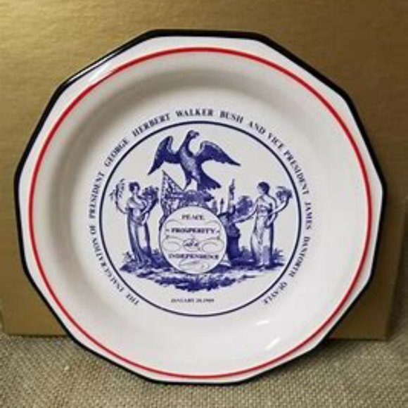 The Inauguration Of President George Herbert Walker Bush Plate - Picture 1 of 7